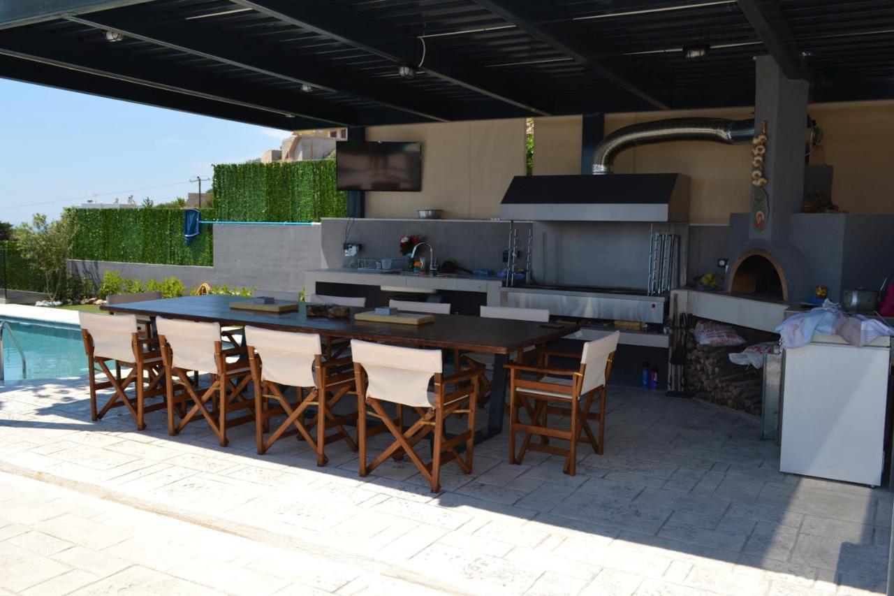 "Stergiou Luxury Apartment 2Nd Floor" Με Κοινη Πισινα Saronida Exterior foto