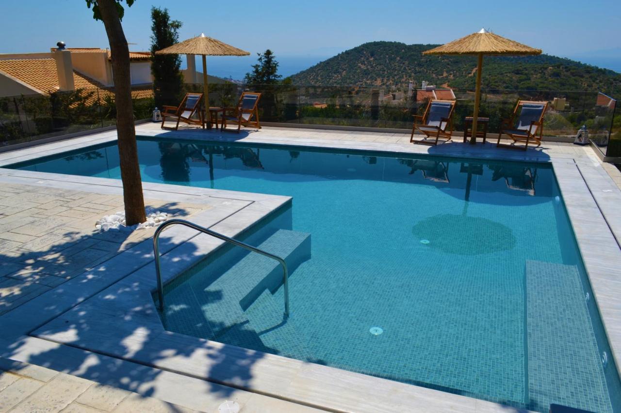 "Stergiou Luxury Apartment 2Nd Floor" Με Κοινη Πισινα Saronida Exterior foto